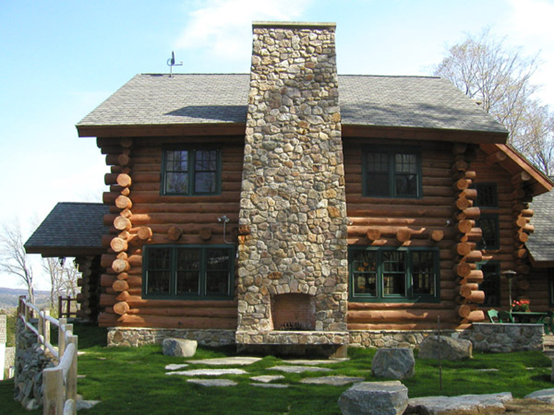 Rear of house facing ski run. 