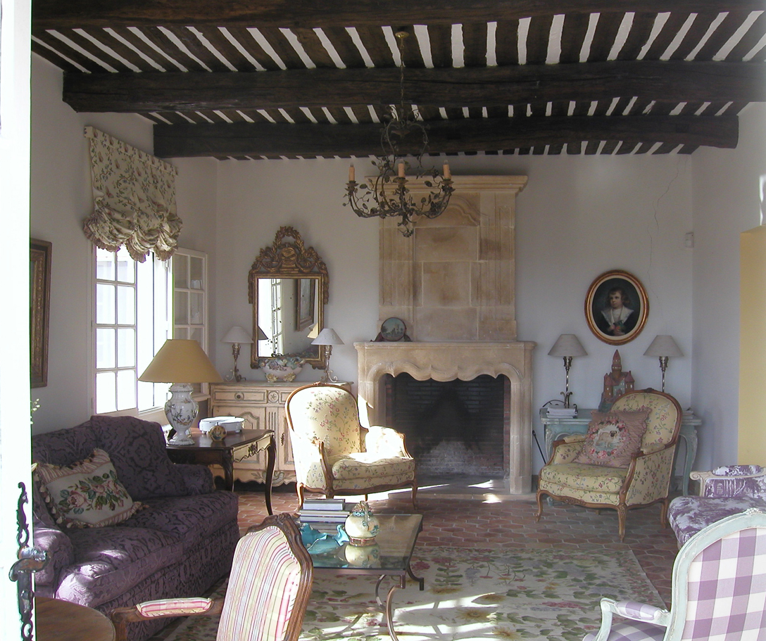 New antique beams, flooring and fireplace.